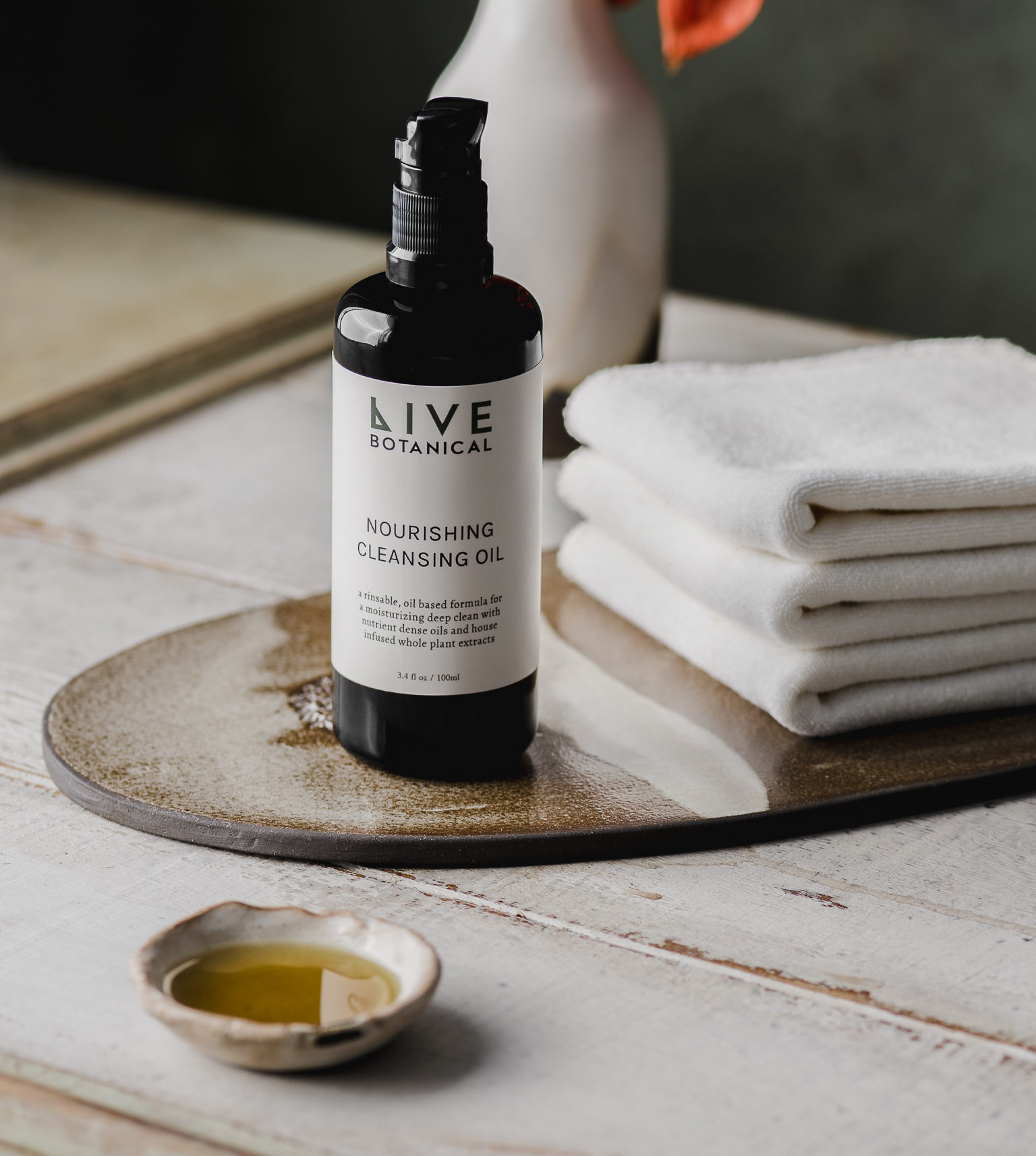 best clean skincare products for sensitive skin - Live Botanical nourishing cleansing oil