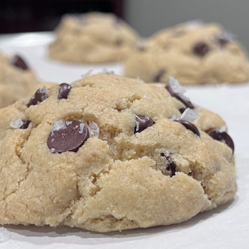 Tahini Chocolate Chip Cookies