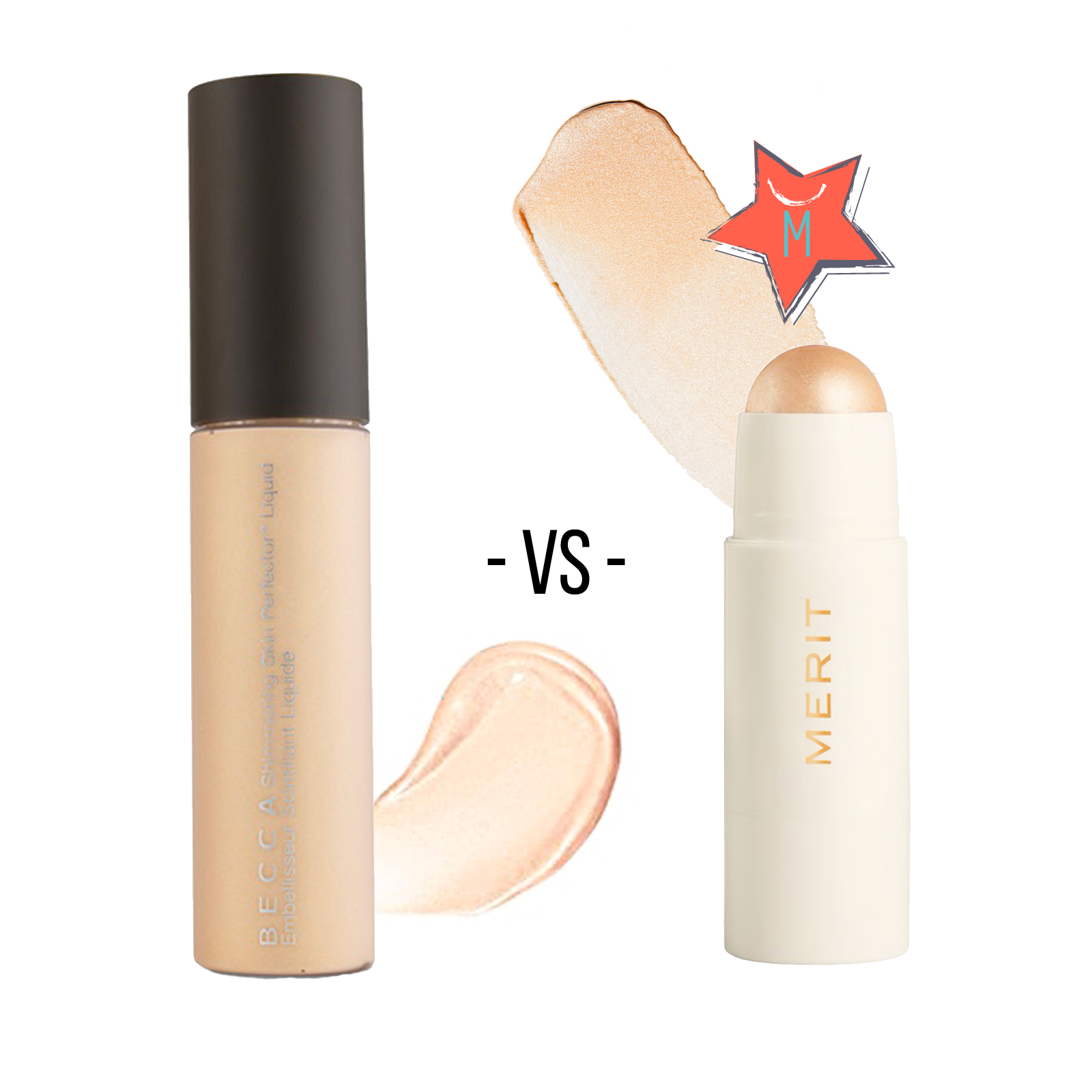 Clean Swap - Merit Day Glow in Cava is best dupe of Becca Shimmering Skin Perfector in Champagne Pop