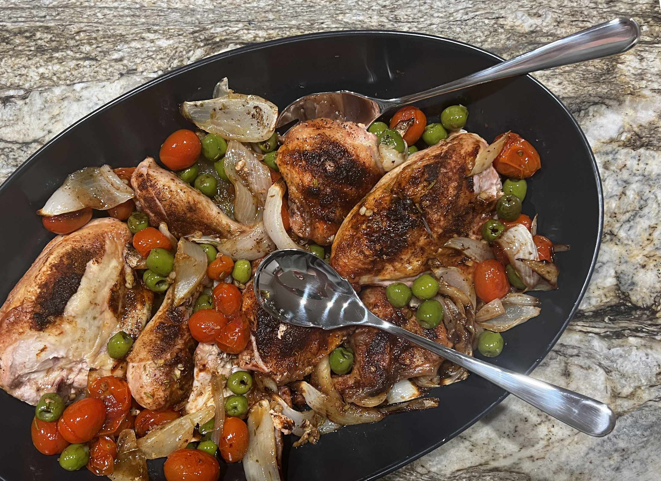 sheet pan vinegar chicken recipe, year & day oval serving bowl